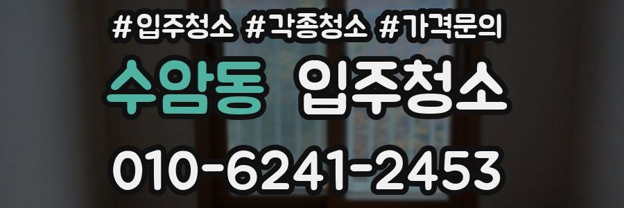 수암동 이사청소