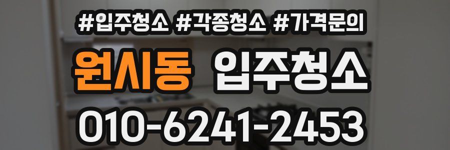 원시동 이사청소