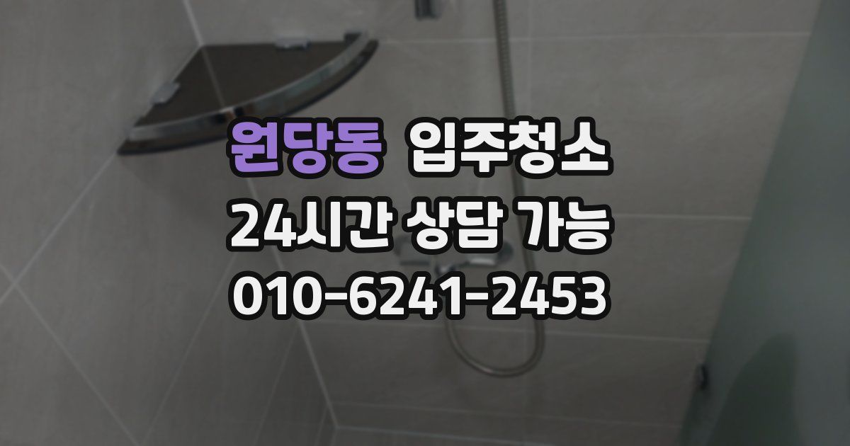 원당동 입주청소