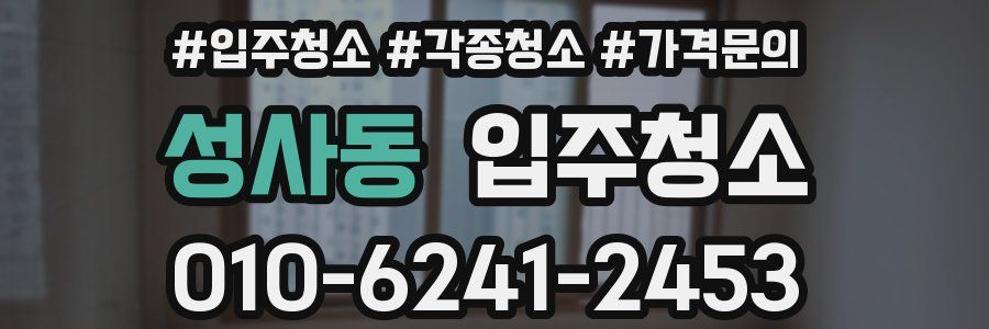 성사동 이사청소