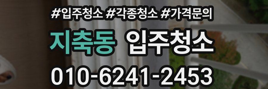 지축동 이사청소