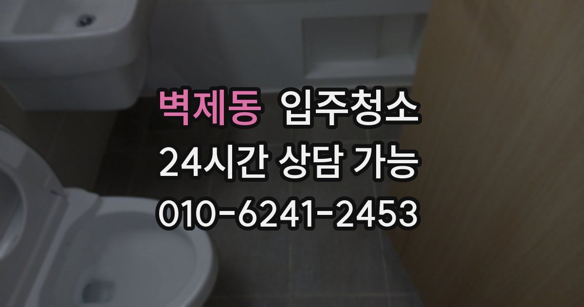 벽제동 입주청소