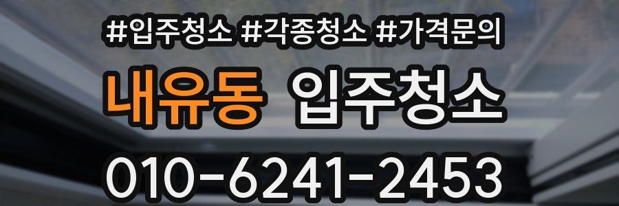 내유동 이사청소