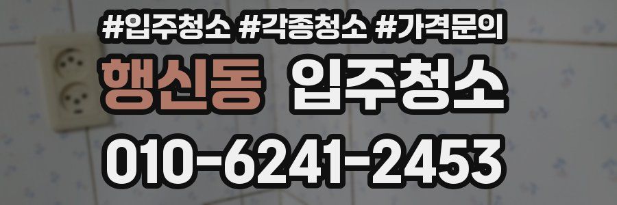 행신동 이사청소