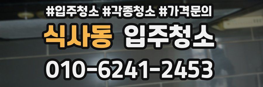 식사동 이사청소