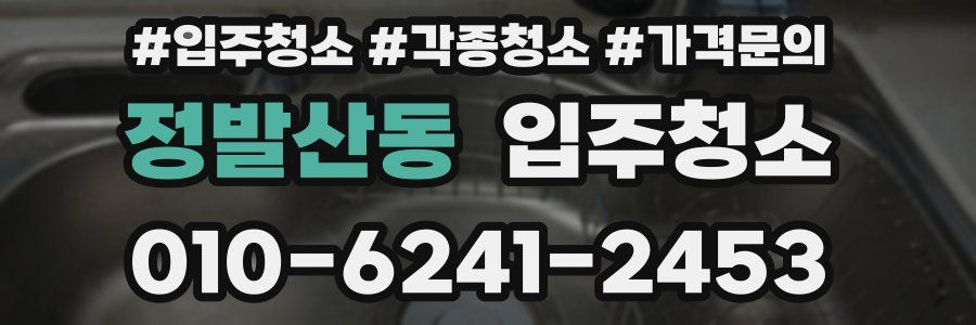 정발산동 이사청소