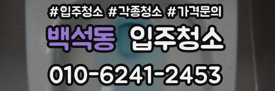 백석동 이사청소