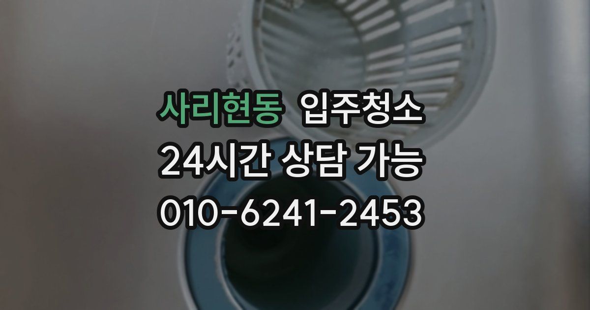 사리현동 입주청소