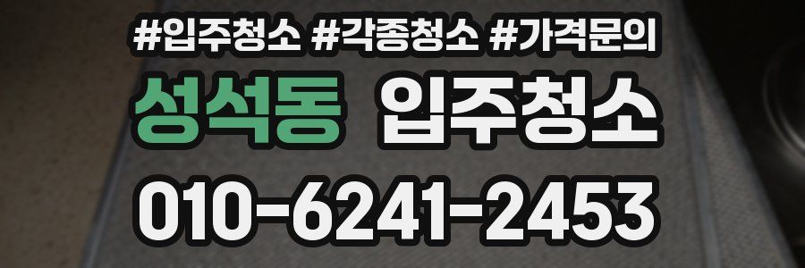성석동 이사청소