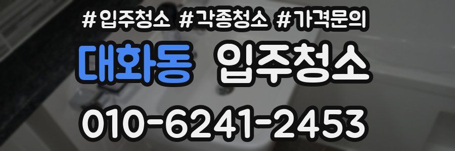 대화동 이사청소