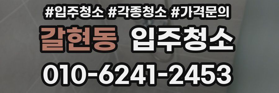 갈현동 이사청소