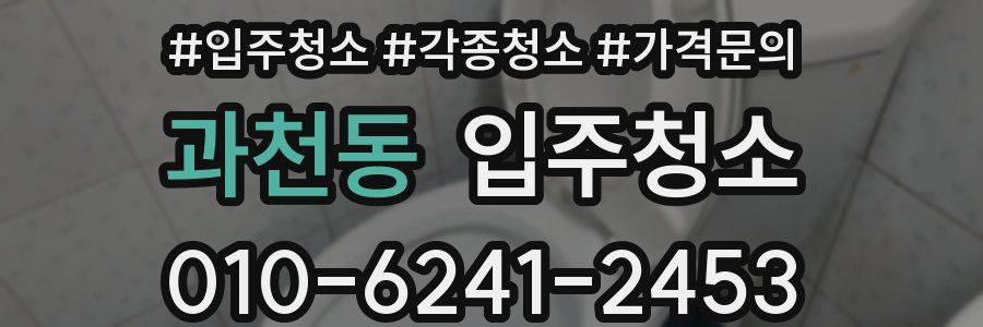 과천동 이사청소