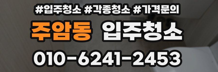 주암동 이사청소