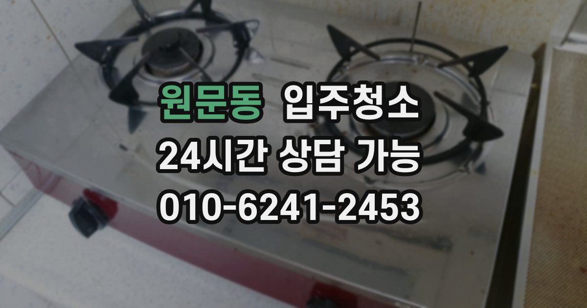 원문동 입주청소