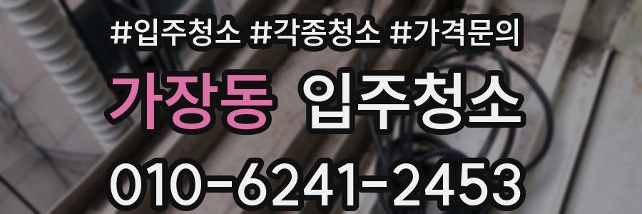 가장동 이사청소