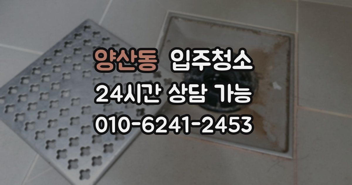양산동 입주청소