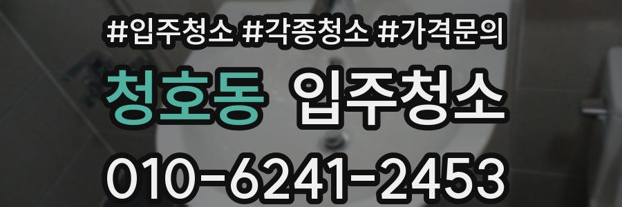 청호동 이사청소