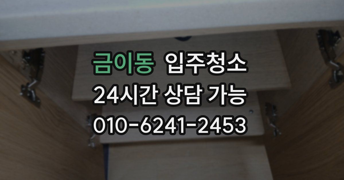 금이동 입주청소