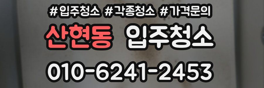 산현동 이사청소