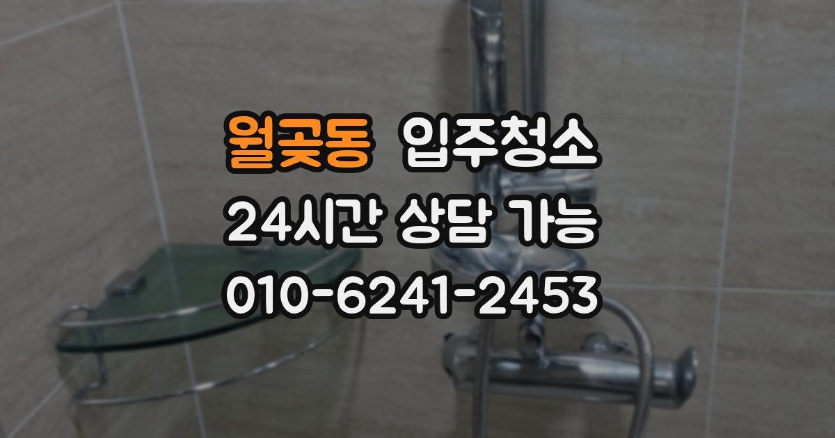 월곶동 입주청소