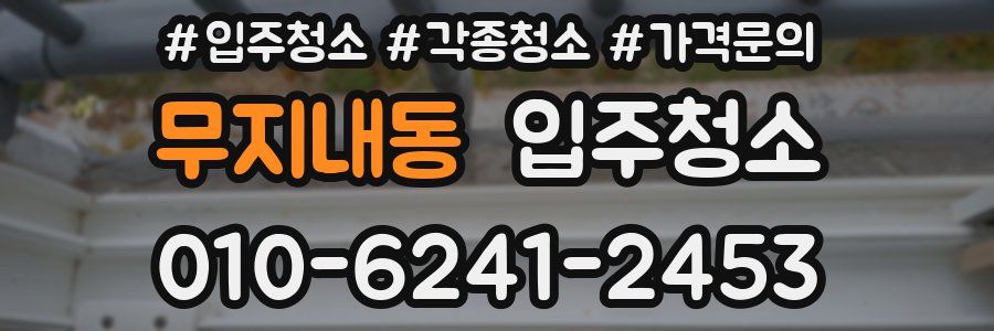 무지내동 이사청소