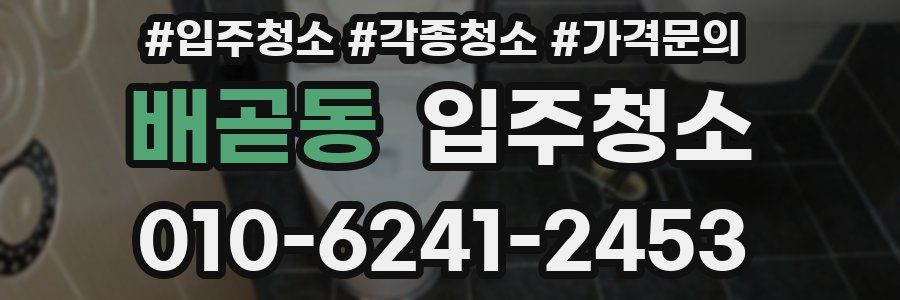 배곧동 이사청소