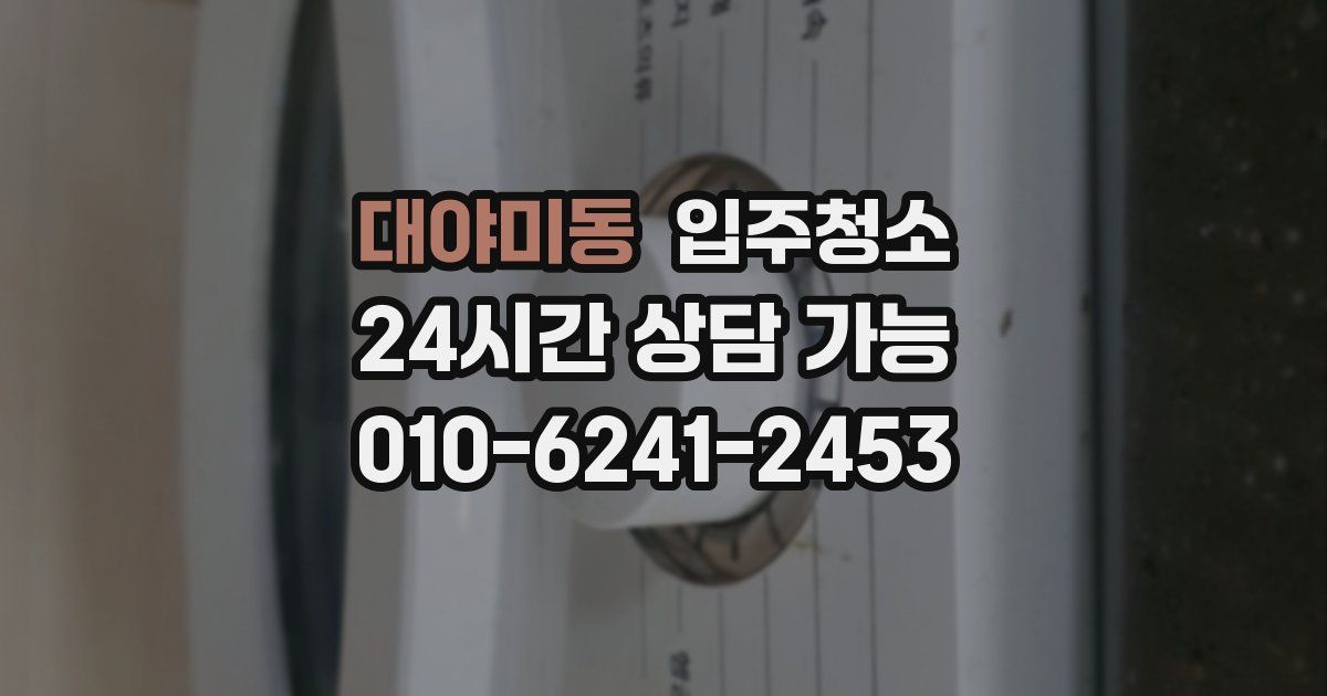 대야미동 입주청소