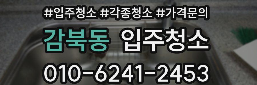 감북동 이사청소