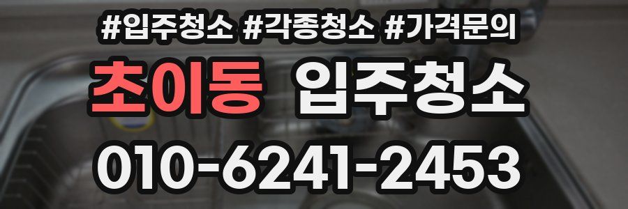 초이동 이사청소