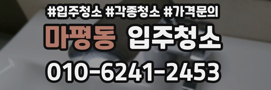 마평동 이사청소