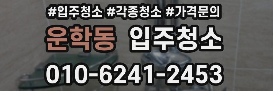 운학동 이사청소