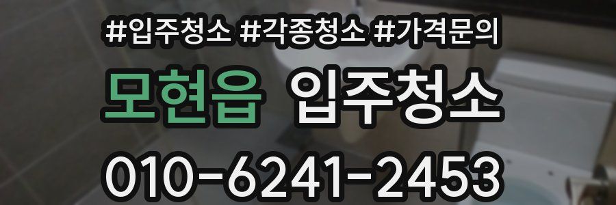 모현읍 이사청소