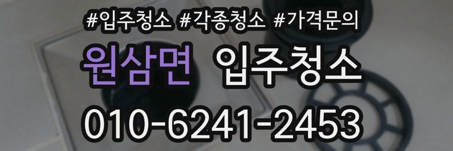 원삼면 이사청소