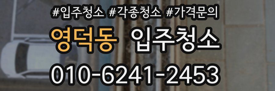 영덕동 이사청소