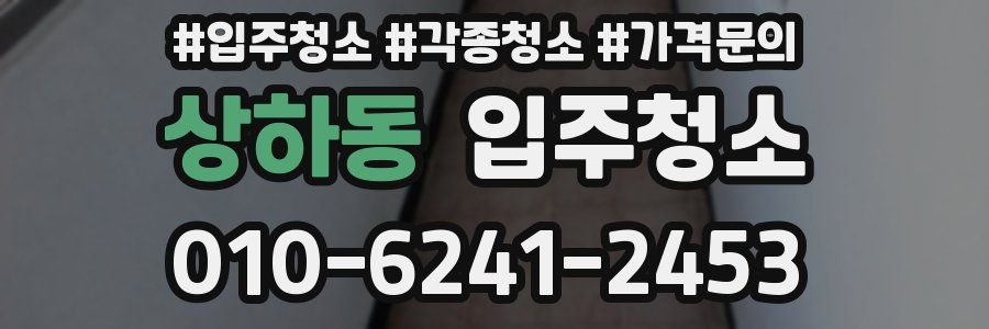 상하동 이사청소