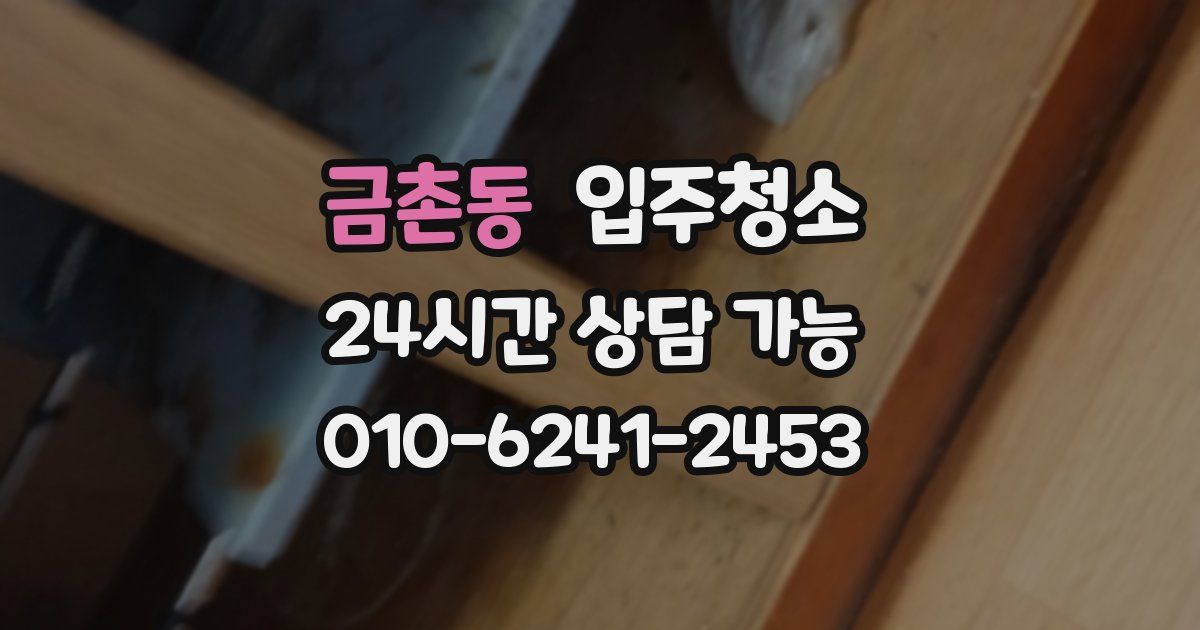 금촌동 입주청소