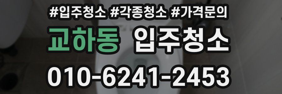 교하동 이사청소