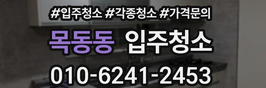 목동동 이사청소