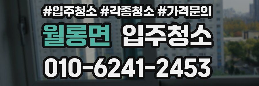 월롱면 이사청소