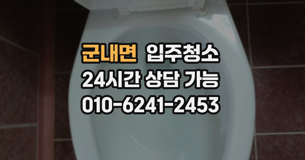 군내면 입주청소