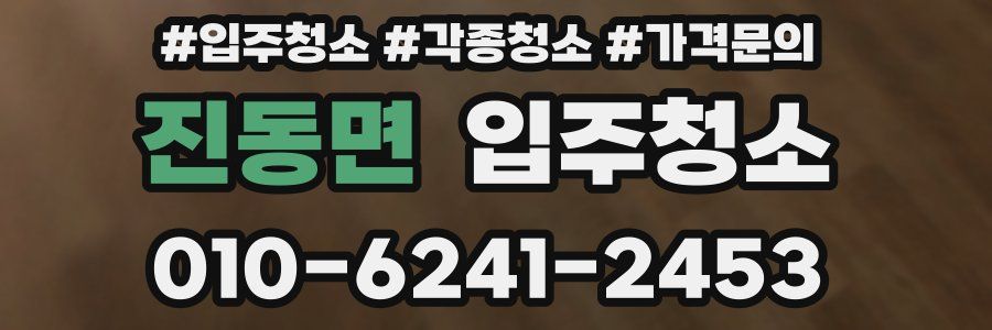 진동면 이사청소