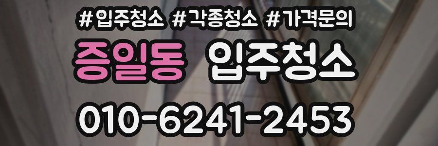 증일동 이사청소