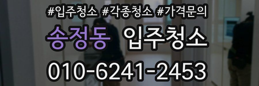 송정동 이사청소