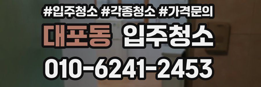 대포동 이사청소
