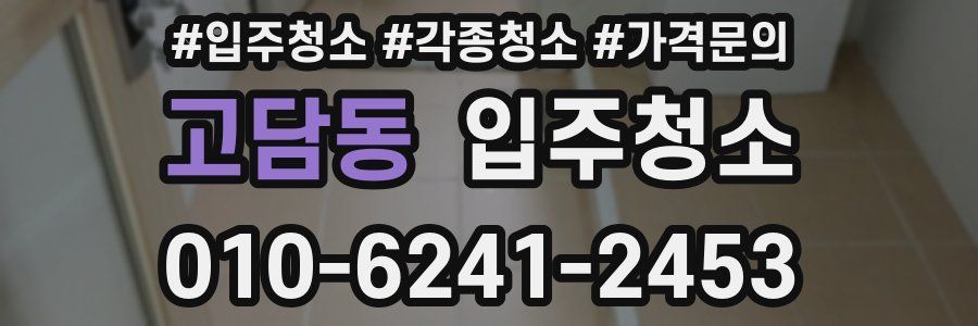 고담동 이사청소