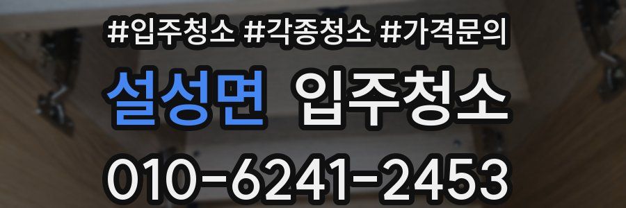 설성면 이사청소