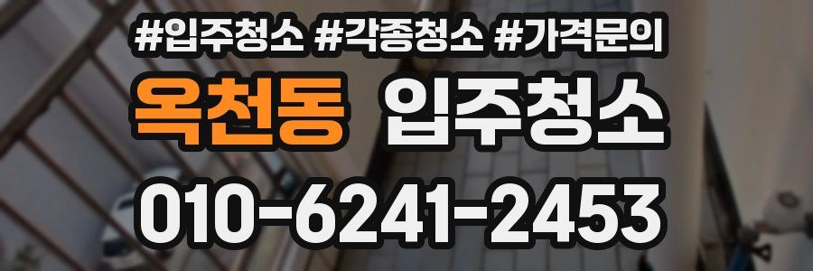 옥천동 이사청소