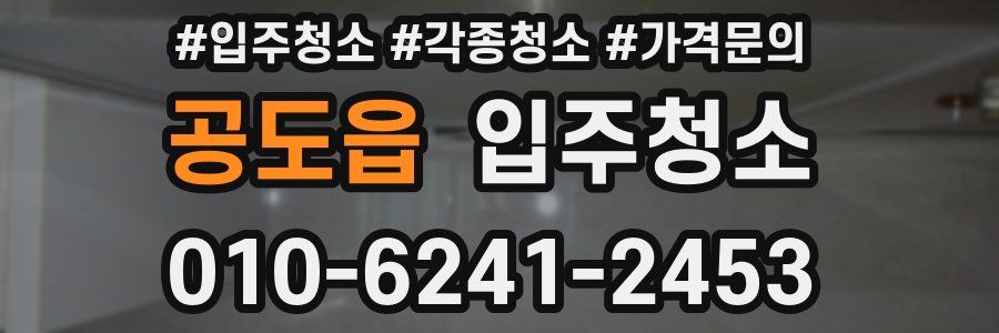 공도읍 이사청소
