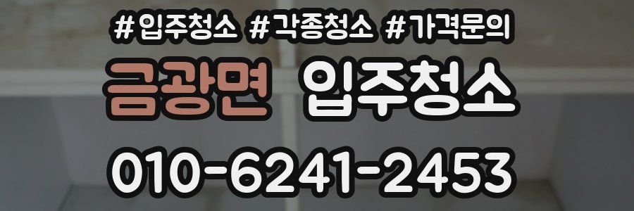 금광면 이사청소