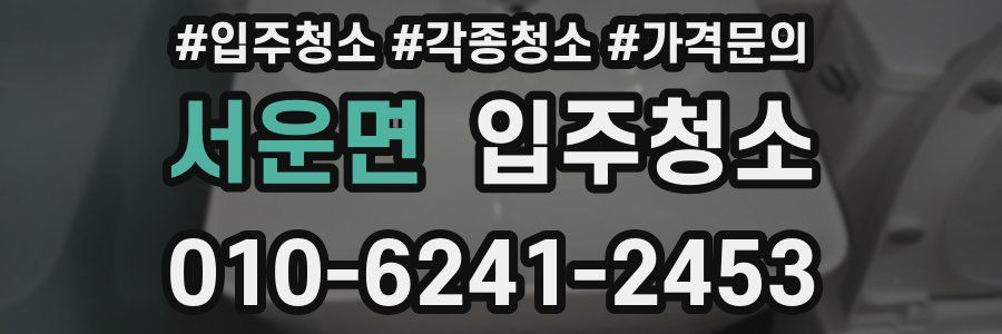서운면 이사청소